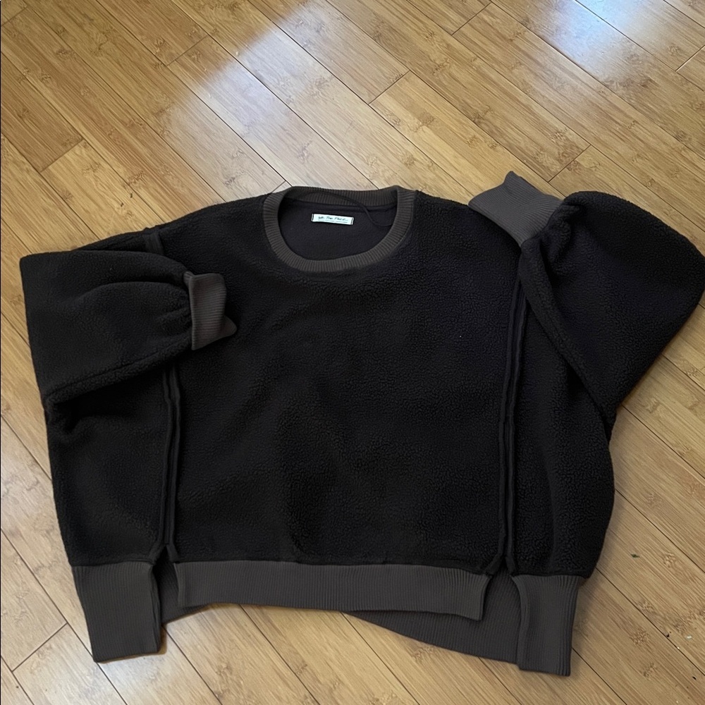 Free People Camden Fleece brown medium - Picture 9 of 9